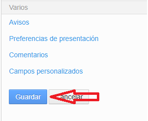 Botón guardar contraseña en EducaMadrid.