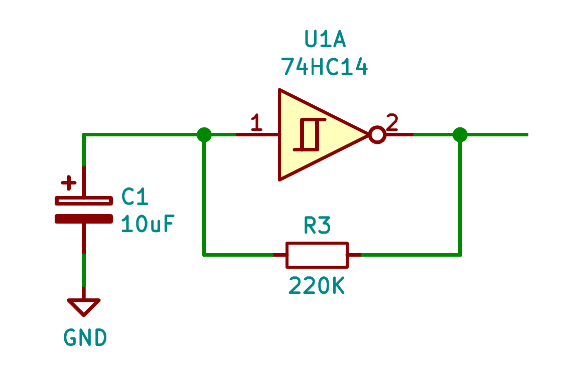Circuito eléctrico oscilador.