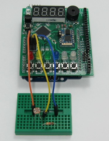 Esquema de cableado del sensor LDR