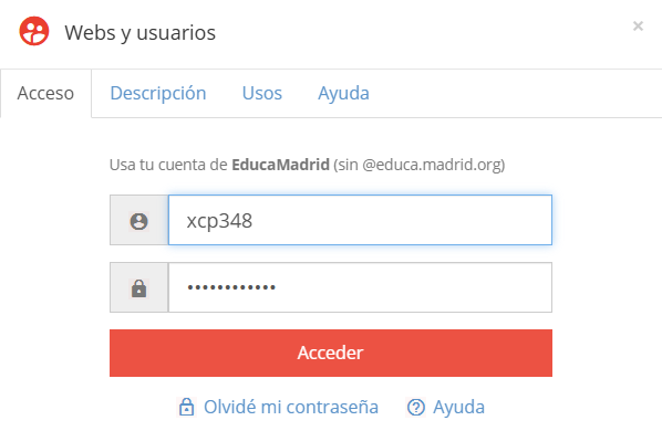 Icono de Webs y usuarios de EducaMadrid.