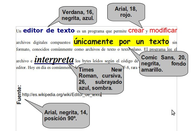 Ejercicio 02 de Writer.