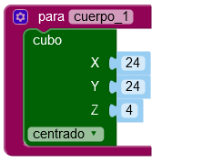 Programa de la arandela en 3D.