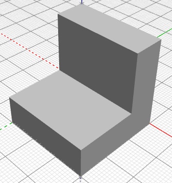 Pieza simple 01 en 3D.