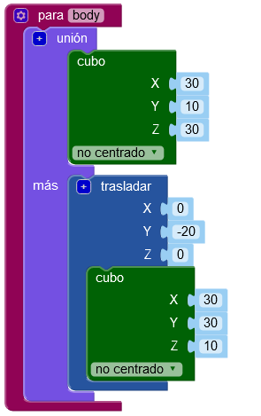 Programa de la pieza simple 01 en 3D.