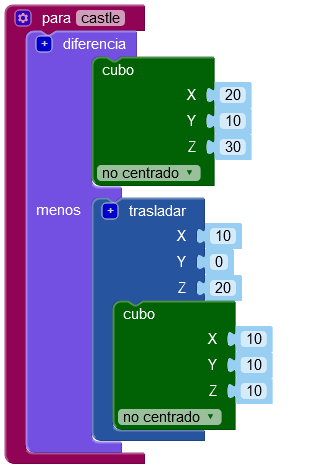 Programa de la pieza simple 05 en 3D.