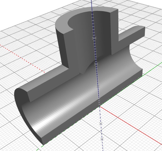 Tubería en 3D.