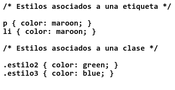 Código del fichero css-clases.css